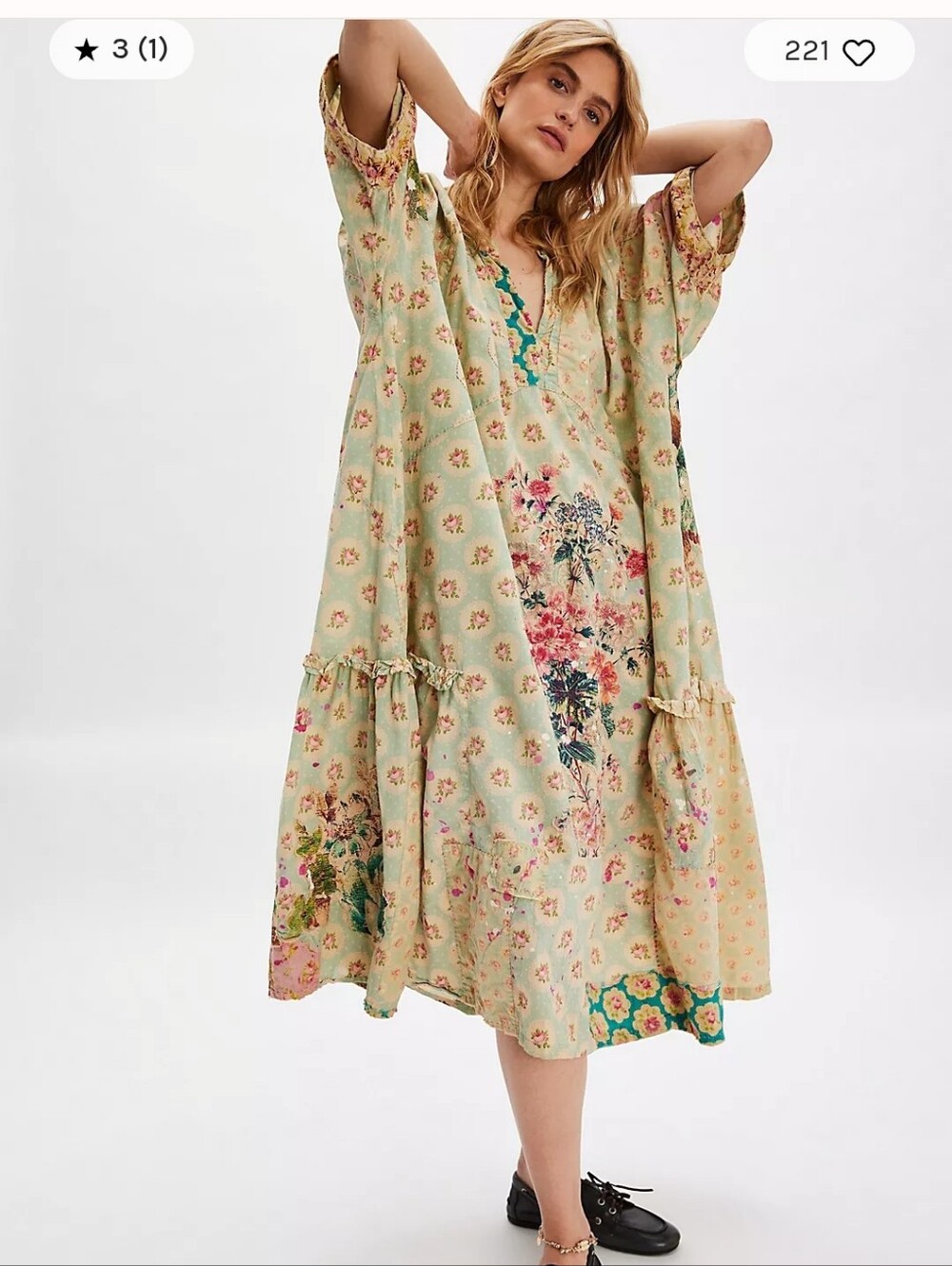 Magnolia Pearl Appliqué Fayhe Midi Dress